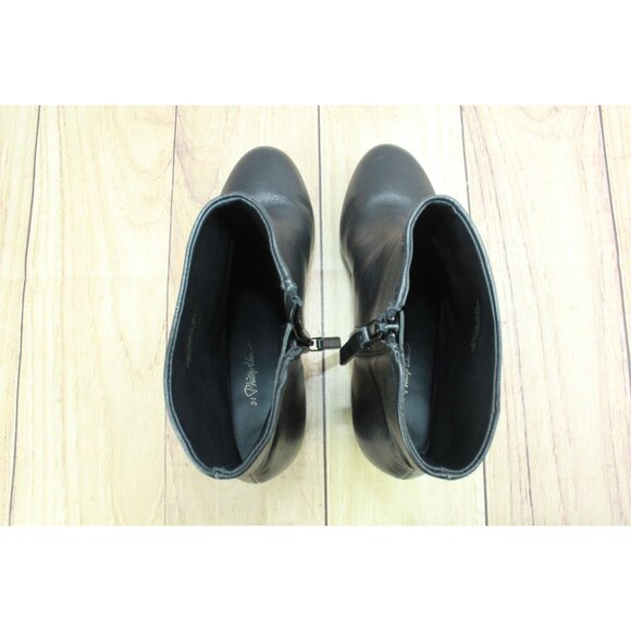 3.1 Phillip Lim Ziggy Ankle Zip Platform Boots Leather Black Size 9 - Picture 9 of 10